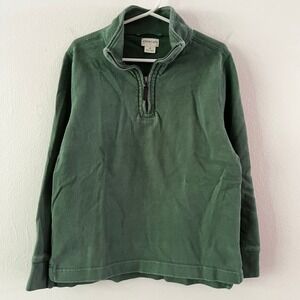 Crewcuts Outlet 100% Cotton 1/4 Zip Sweatshirt in Green size‎ small